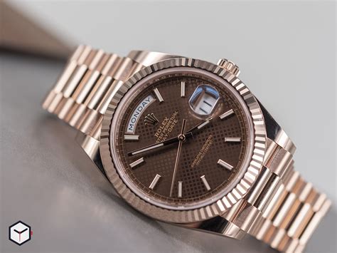 rolex chocolate dial day date